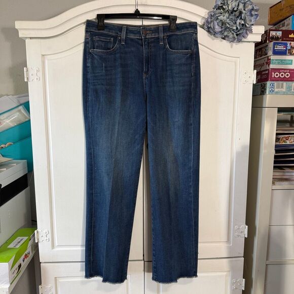 Chico's High Rise, Wide Leg, Raw Edge Hem, Size 8 - Picture 2 of 12